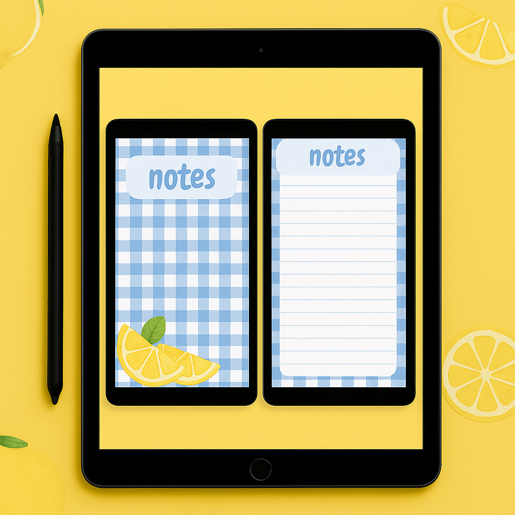 Digital Notebook Lemon for Ipad (DIGITAL PRODUCT)