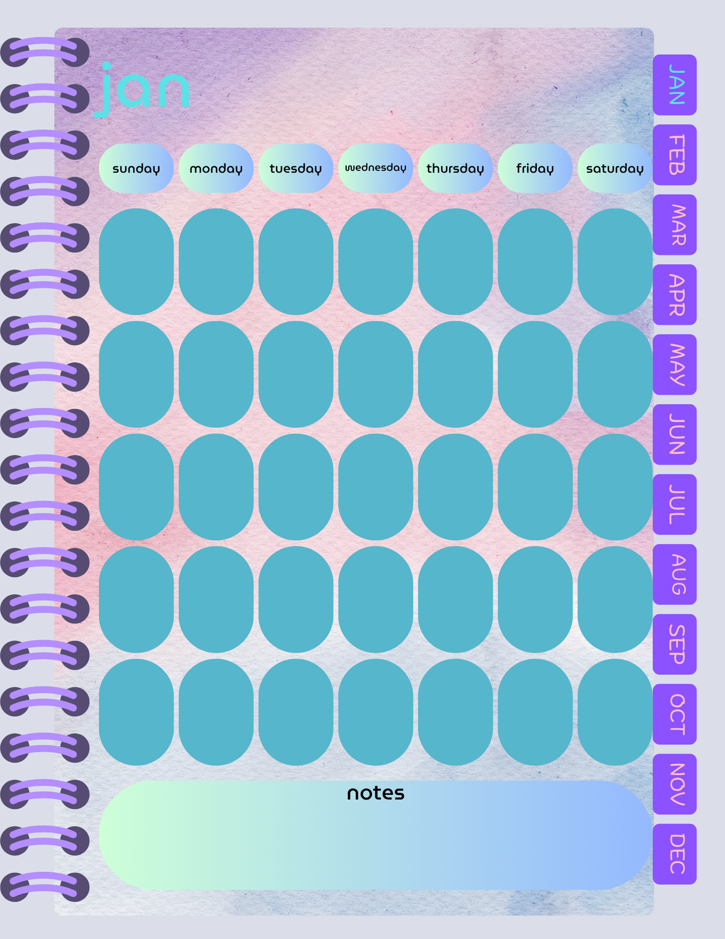 Digital Notebook Planner: Coffee & Lipstick (DIGITAL PRODUCT)