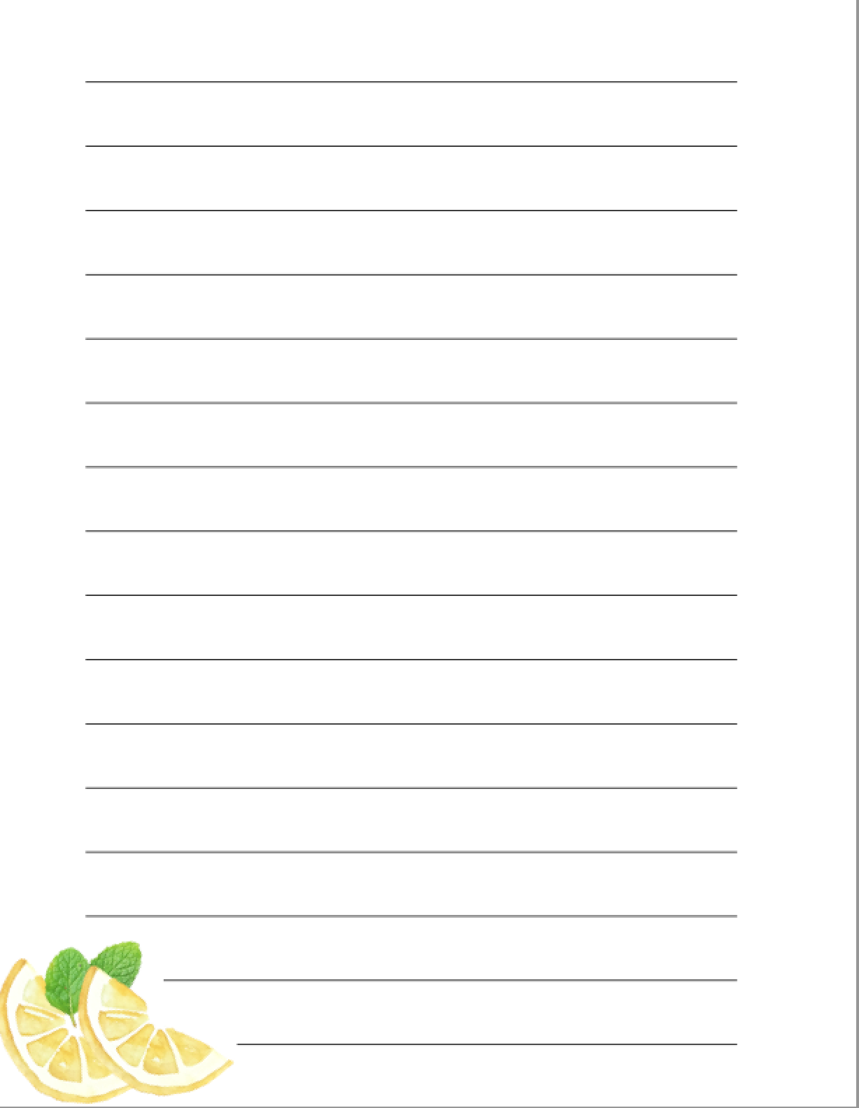 Digital Notebook Lemon for Ipad (DIGITAL PRODUCT)