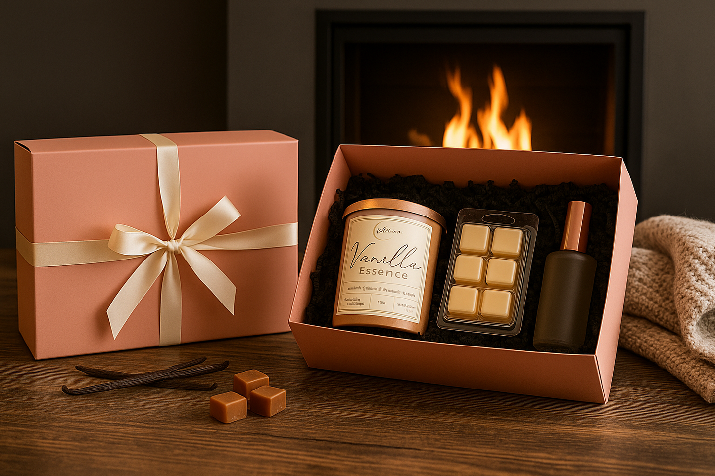 Vanilla Essence Gift Box- Wick Scents Signature Scent