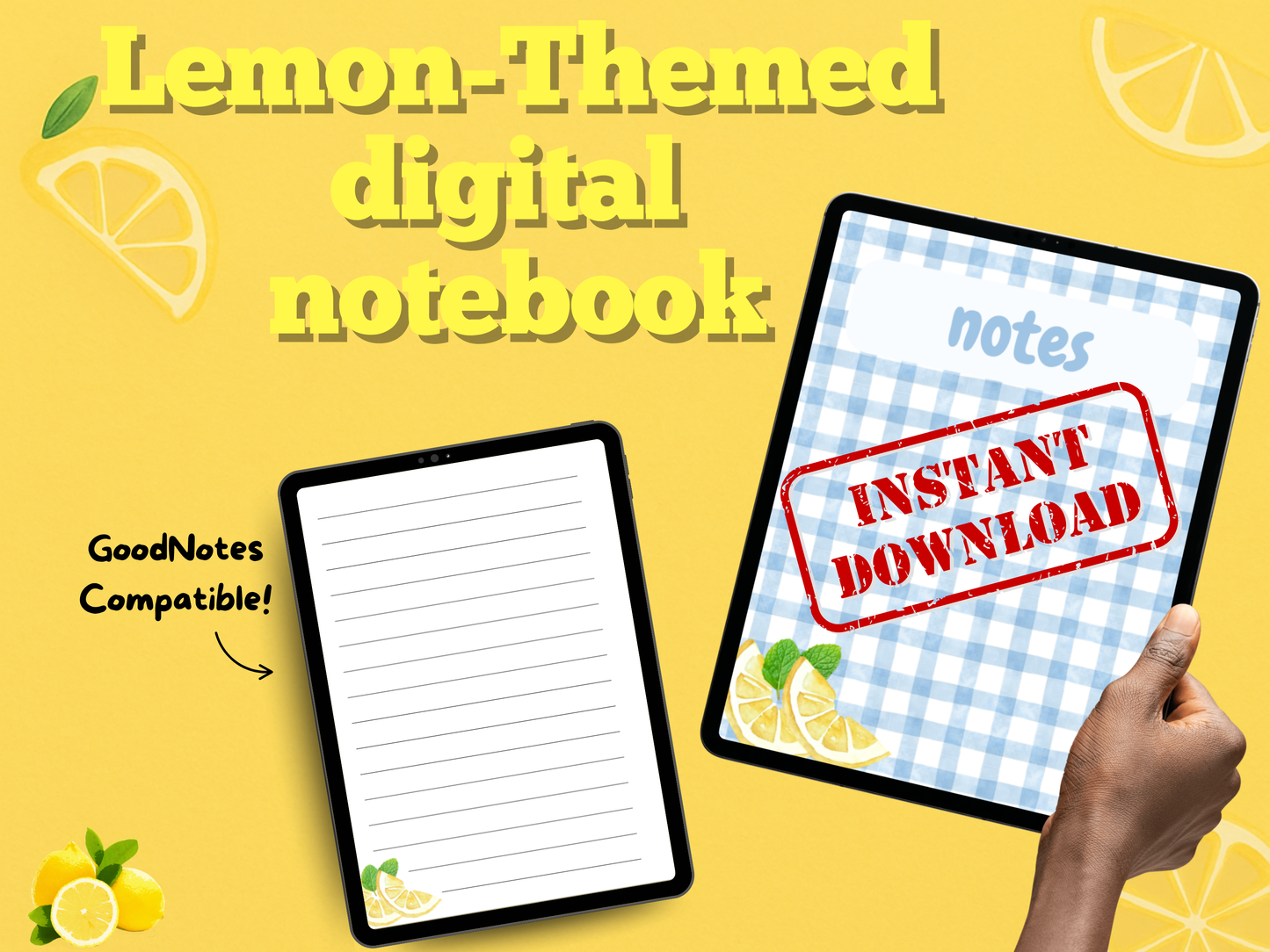 Digital Notebook Lemon for Ipad (DIGITAL PRODUCT)