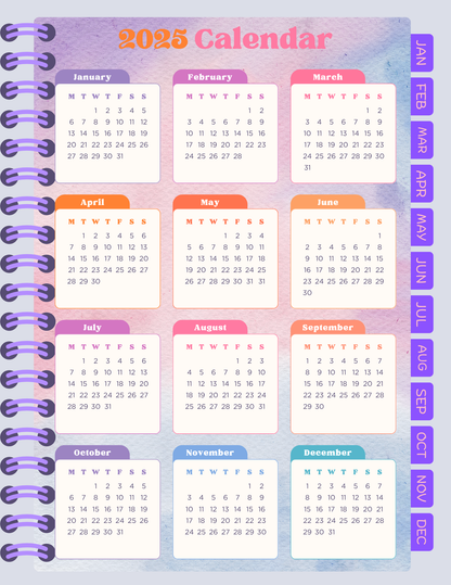 Digital Notebook Planner: Coffee & Lipstick (DIGITAL PRODUCT)