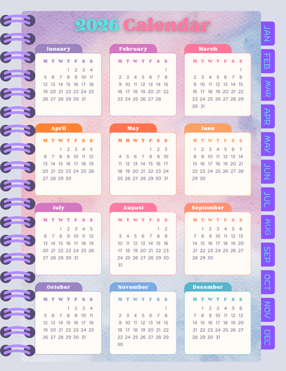 Digital Notebook Planner: Coffee & Lipstick (DIGITAL PRODUCT)