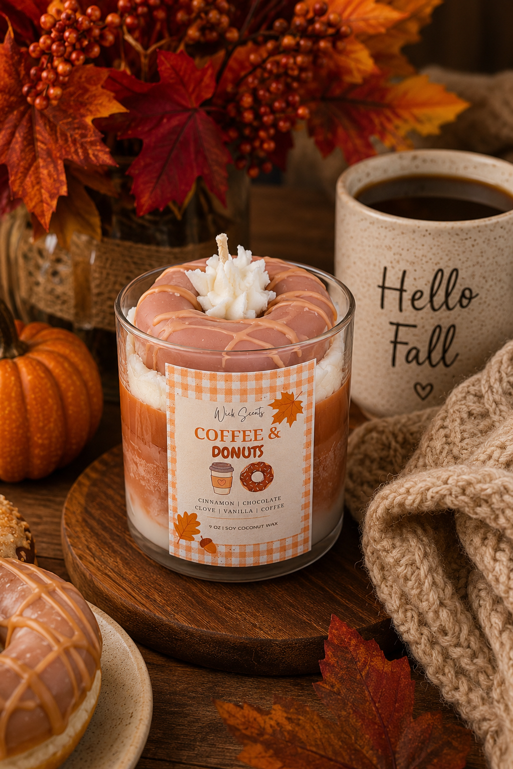 Coffee & Donuts Candle