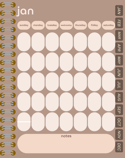 Digital Notebook Planner: Coffee & Lashes (DIGITAL PRODUCT)