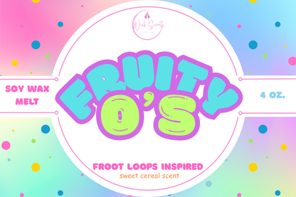 Fruity O’s Natural Soy Wax Melts – Froot Loops Cereal Scent