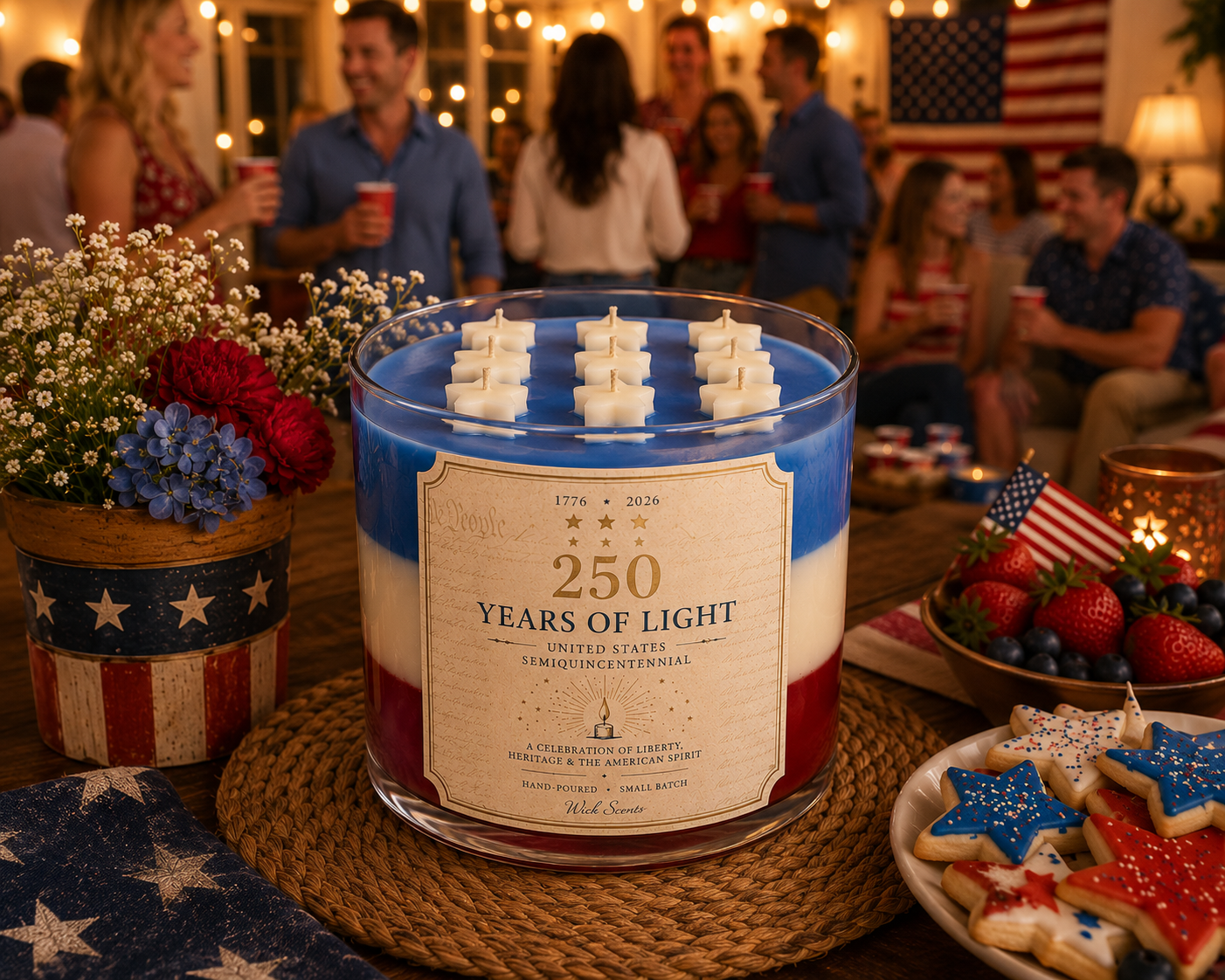 4th of July Commemorative Candle