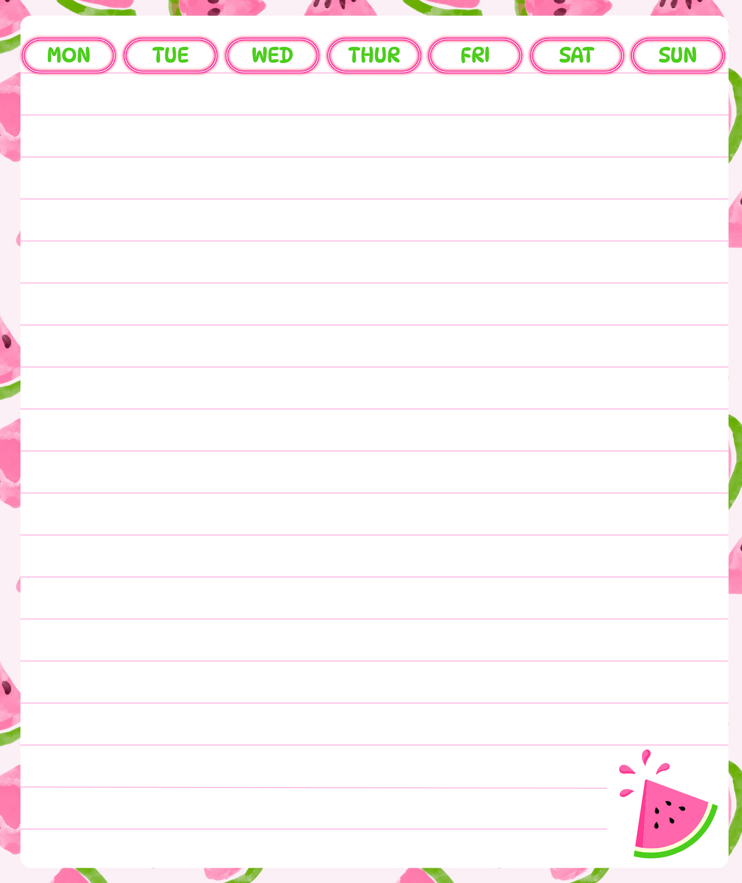 Digital Notebook Watermelon for Ipad (DIGITAL PRODUCT)