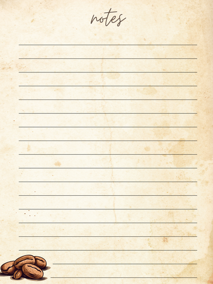 Digital Notebook Planner: Coffee & Lashes (DIGITAL PRODUCT)