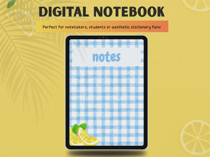 Digital Notebook Lemon for Ipad (DIGITAL PRODUCT)